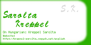 sarolta kreppel business card